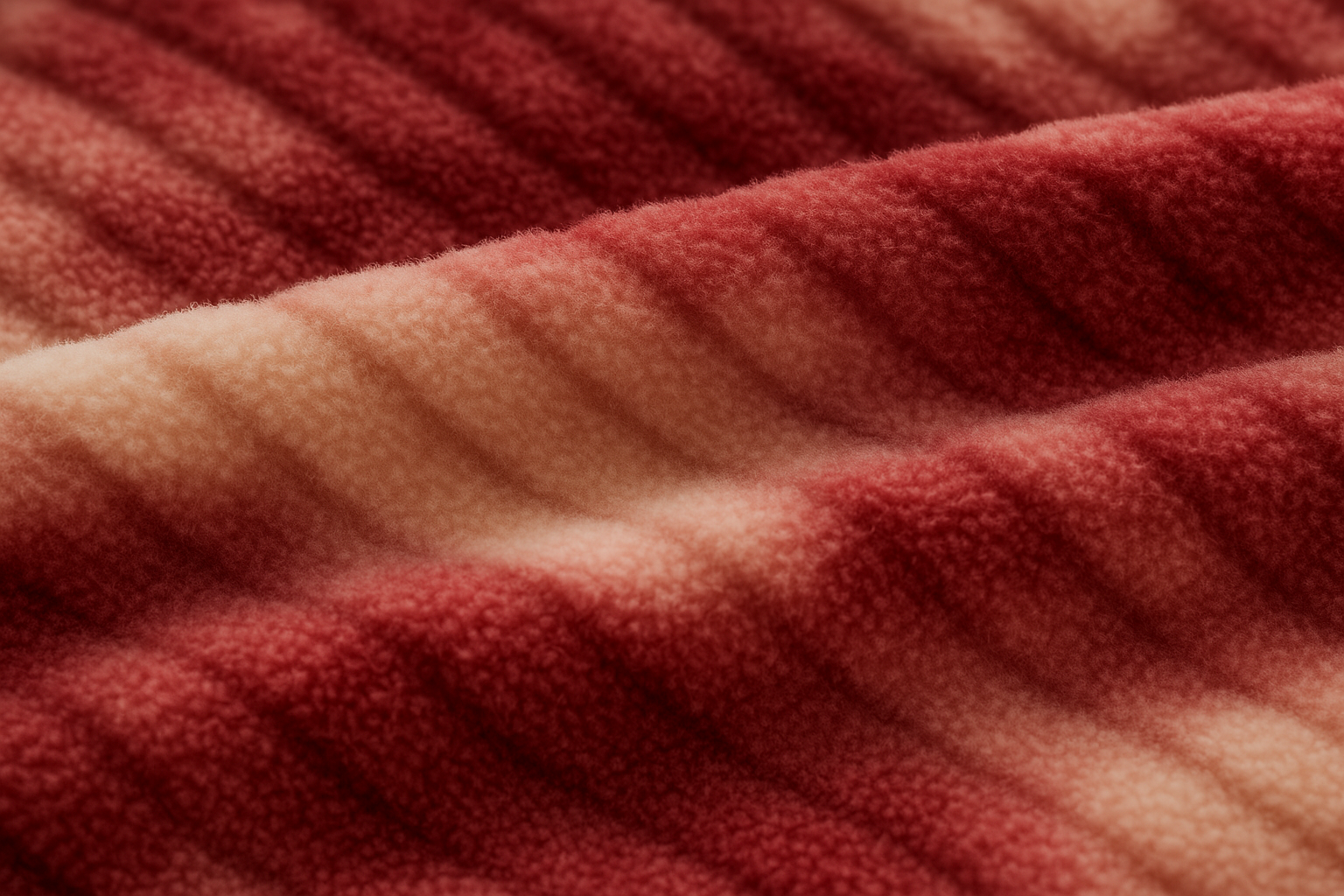 Плед флисовый полуторный Волна 160х210 см Багряно-бежевый (F-1-106-80/red) - фото 4