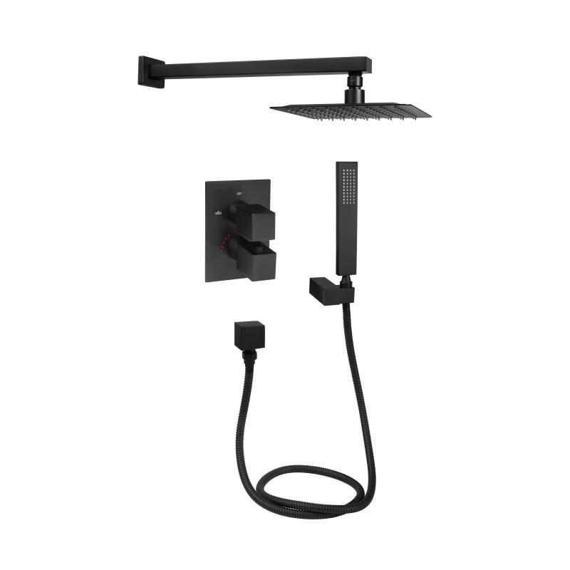 Душевая система скрытого монтажа Q-tap Aqauarius 65T103NGB термостатическая (24980673)