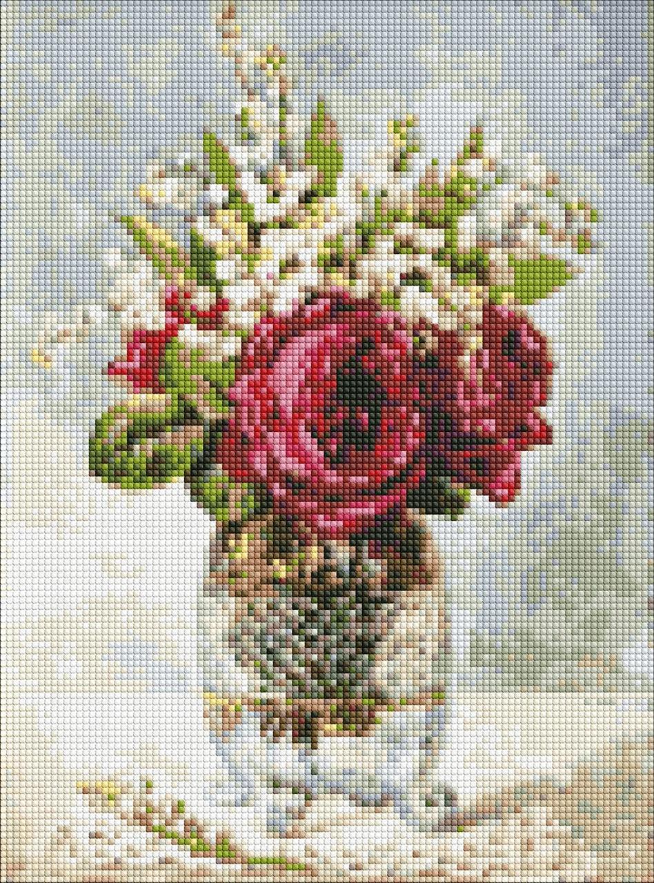 Алмазная мозаика/вышивка Ideyka Цветы Летний аромат 30х40 см (AMO 7415)