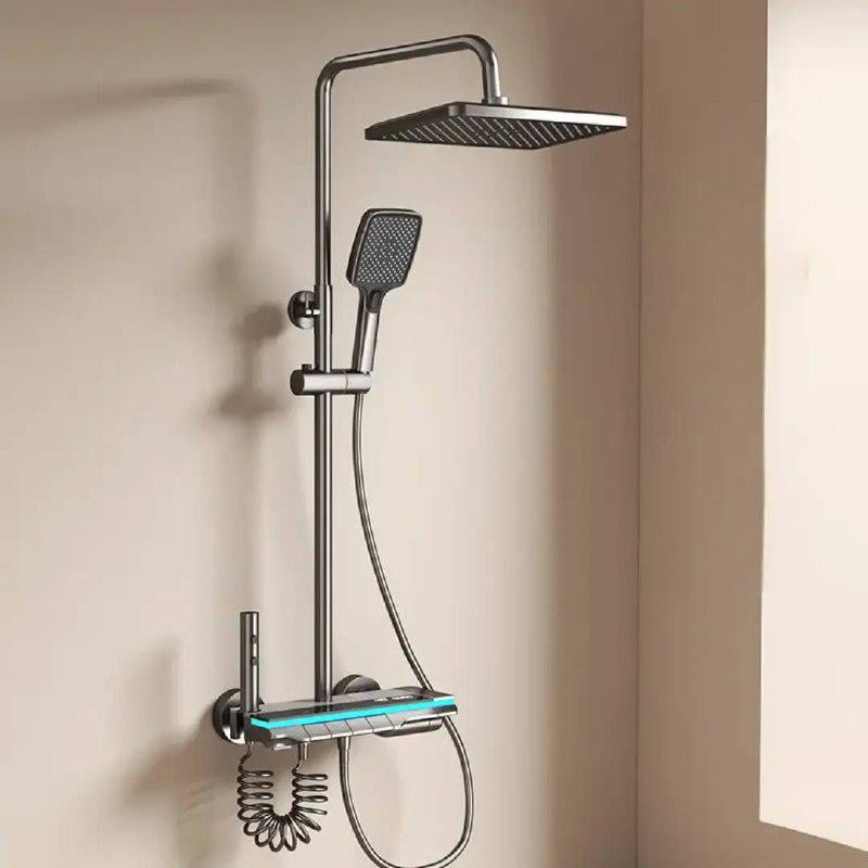 Душова система Epelli Linea Blu з підсвіткою та термостатом (2538741900) - фото 3 Душова система Epelli Linea Blu з підсвіткою та термостатом (2538741900) - фото 3