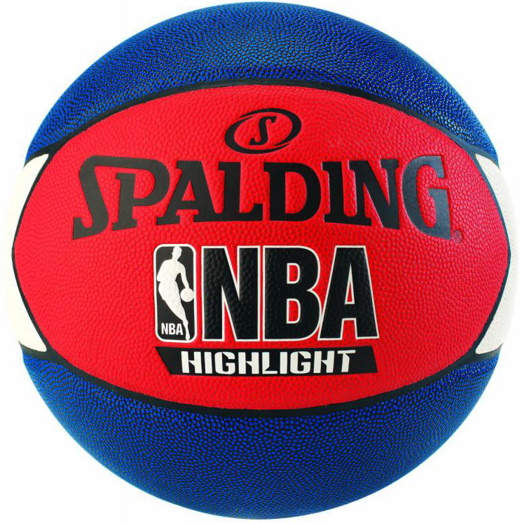 М'яч баскетбольний Spalding NBA Highlight Size 7 Blue/Red