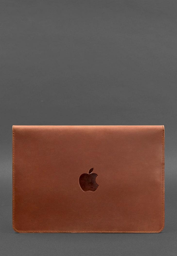 Чехол-конверт кожаный на магнитах для MacBook 14" Crazy Horse Светло-коричневый (A-027597) - фото 4 Чехол-конверт кожаный на магнитах для MacBook 14" Crazy Horse Светло-коричневый (A-027597) - фото 4