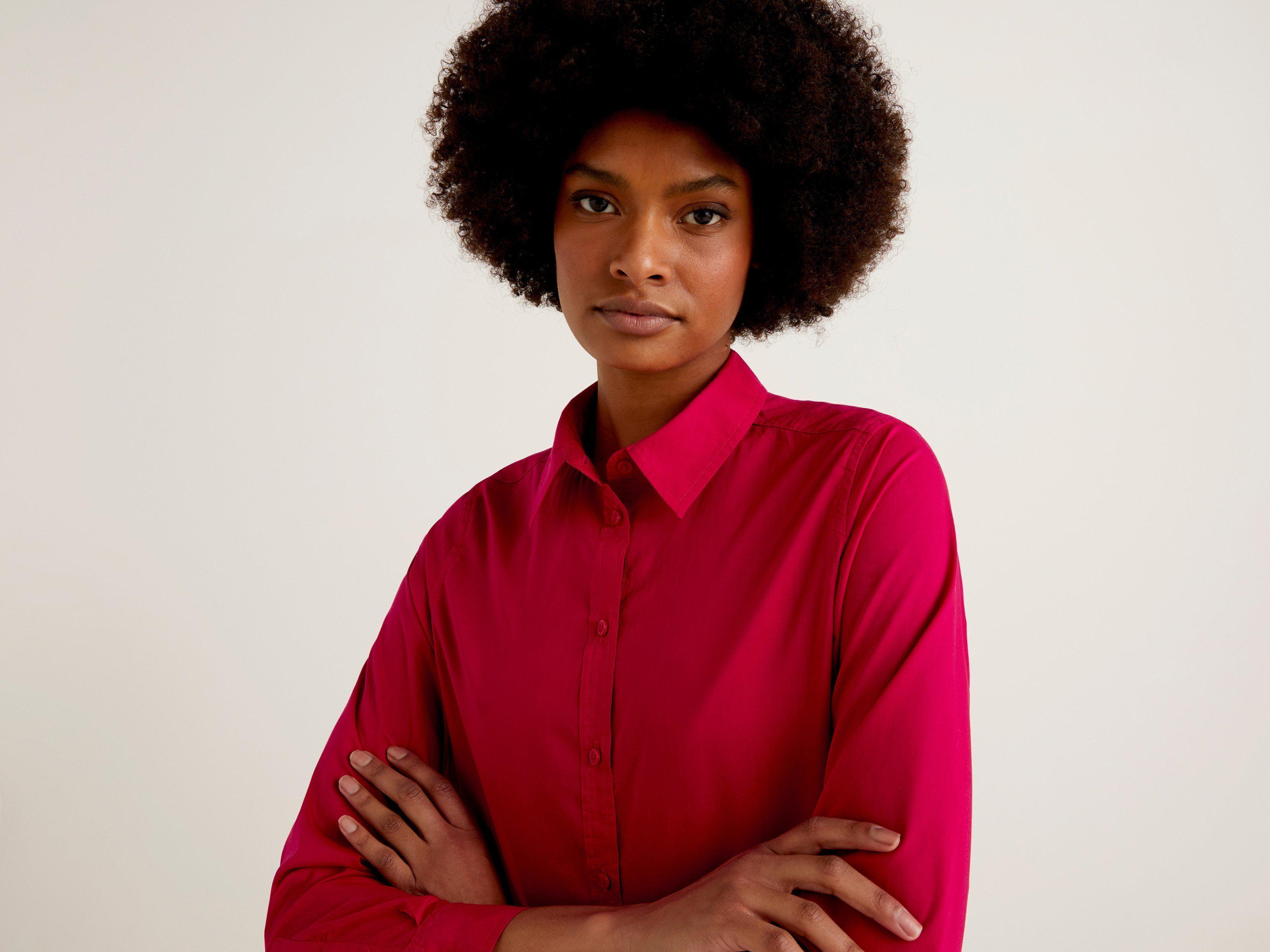 Сорочка жіноча Benetton 5cqy5qc13 S Червоний - фото 3