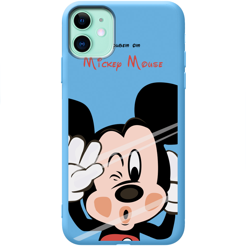 Чехол Boxface iPhone 11 Mister M Голубой силикон (38184-cc58-43042)