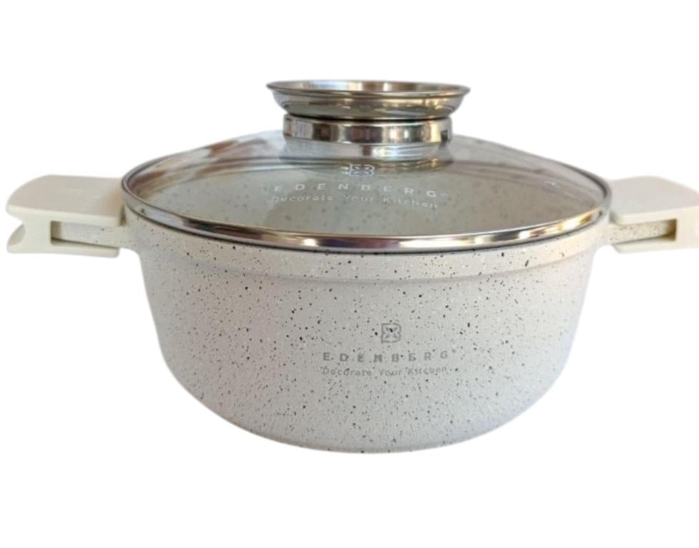 Кастрюля с крышкой Edenberg EB-3953 с мраморным покрытием 24 см 4,5 л (EB-3953)