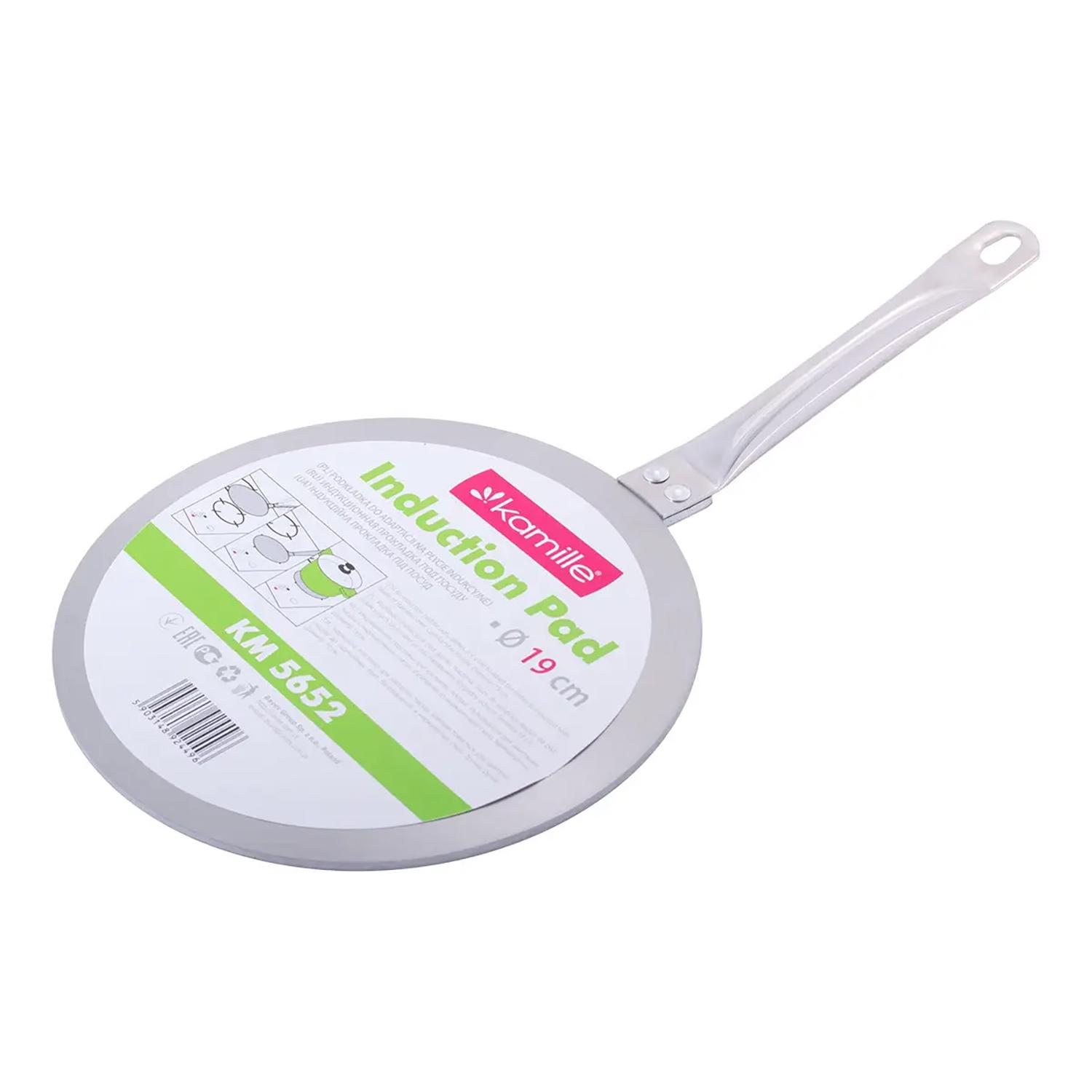 Адаптер-перехідник Kamille для індукційної плити панелі з нержавіючої сталі Ø 19 см (86861) - фото 2
