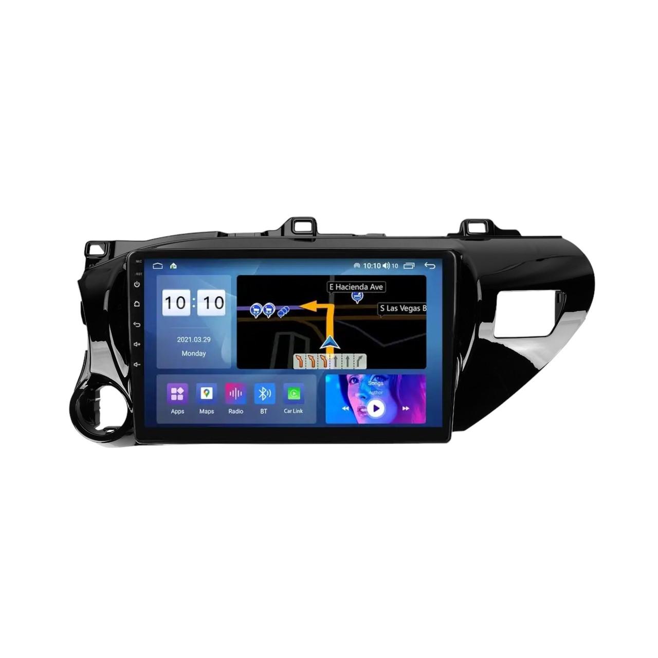 Магнитола штатная Mekede M600S для Toyota Hilux Pick Up AN120 2015-2020 W2 10" (2226420685)