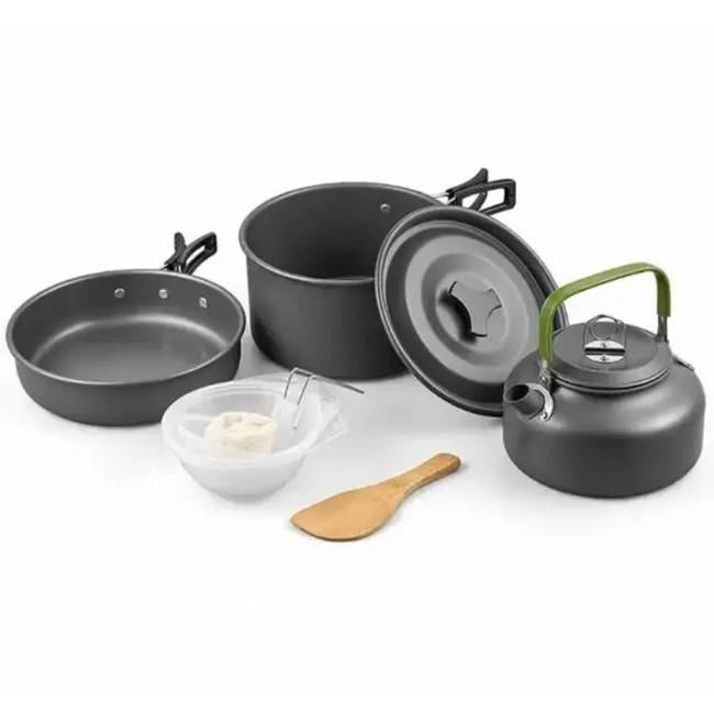 Набір туристичного посуду Cooking Set DS-308 8148 алюмінієвого (019419)