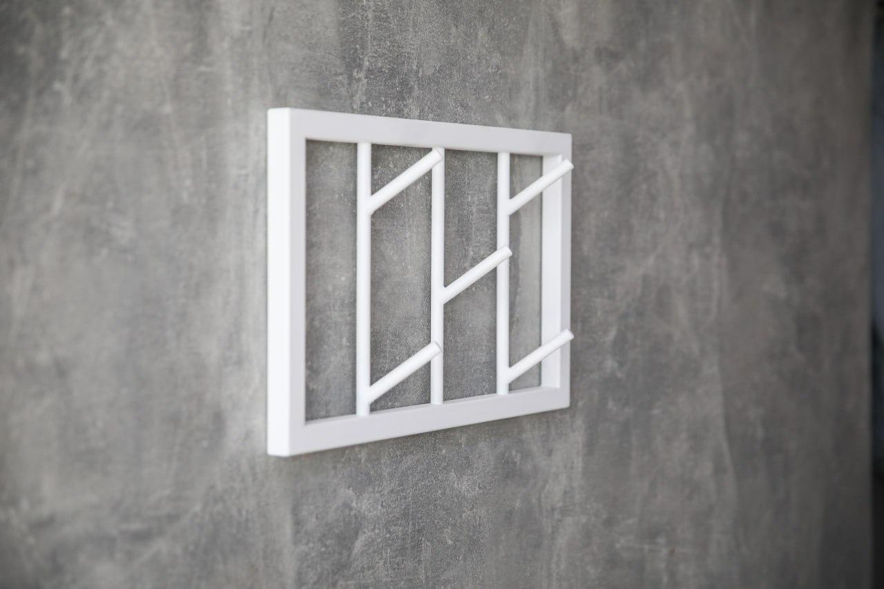 Вешалка в коридор с крючками из металла 5 шт. 40х25 см (ML-79.2)