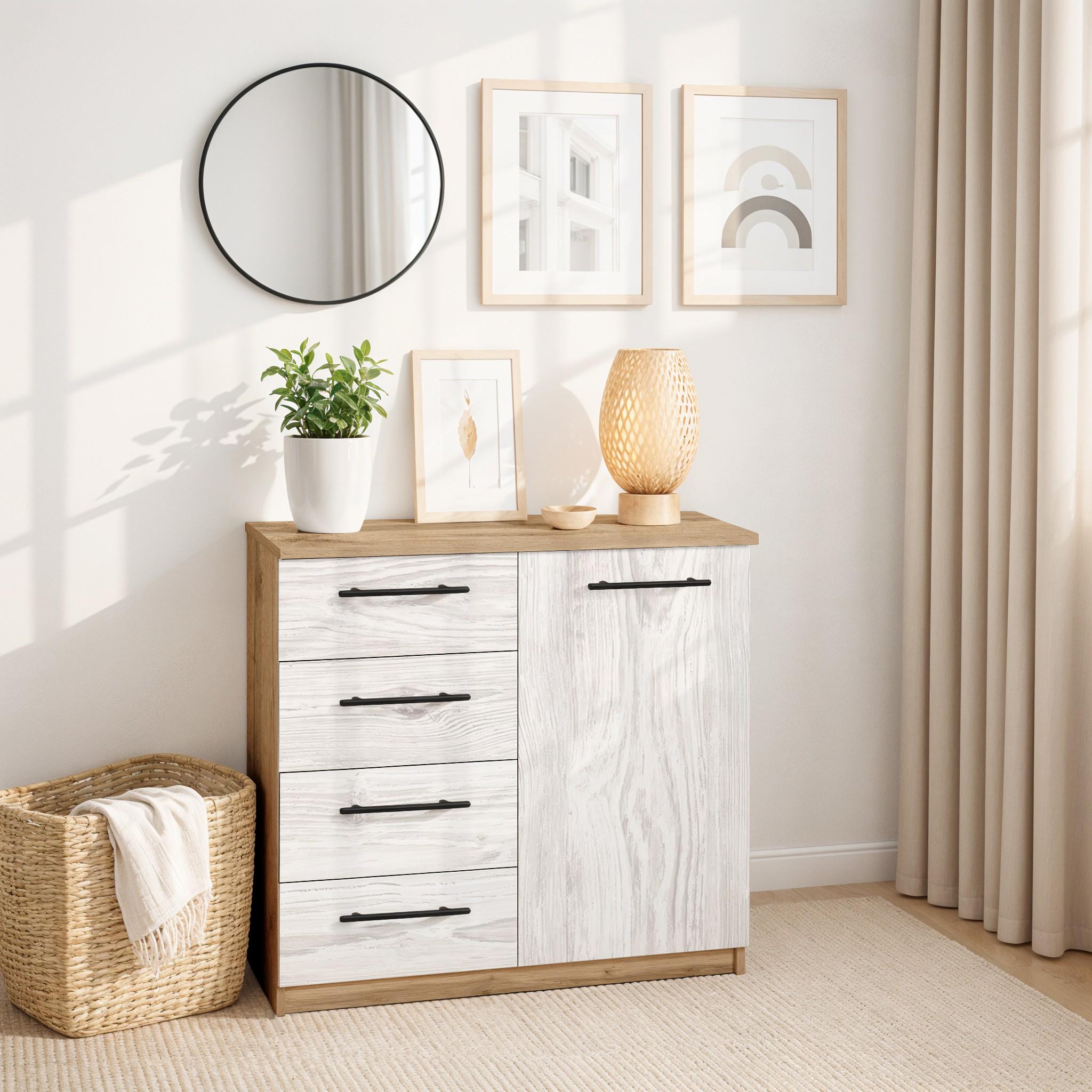 Комод Standart 4+1 800х350х792 мм Дуб Аппалачи/Аляска