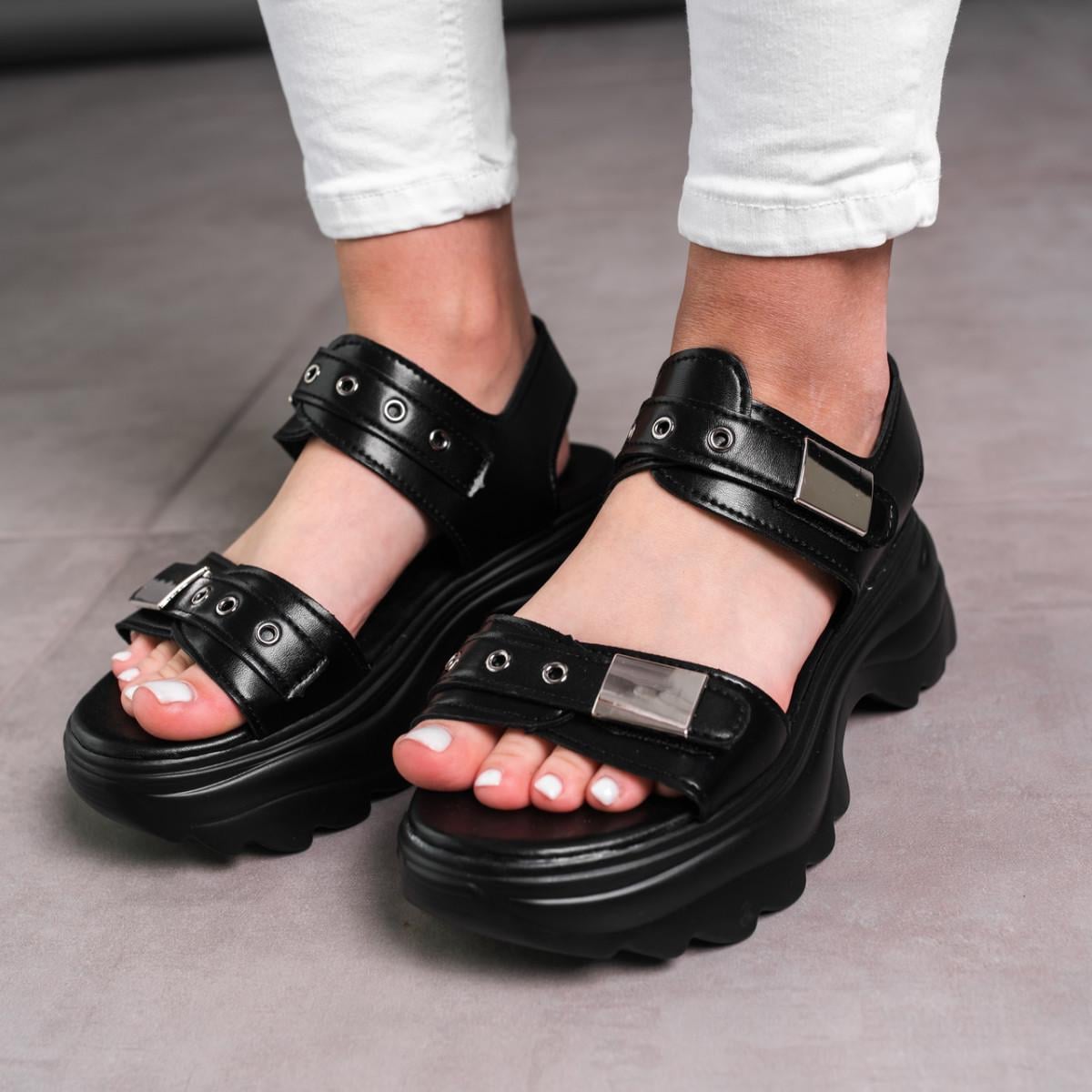 Сандалии женские Fashion р. 38 24,5 см Черный (3653)