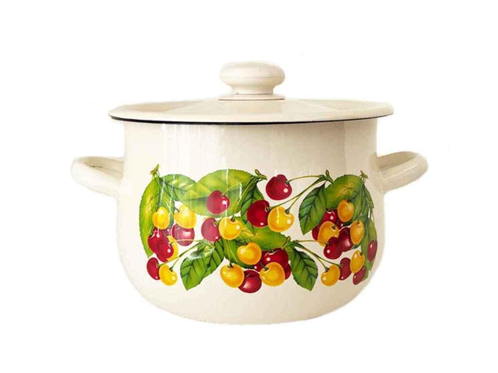 Кастрюля эмалированная Idilia Вкусняшка 2,4 л Молочный (I1711)