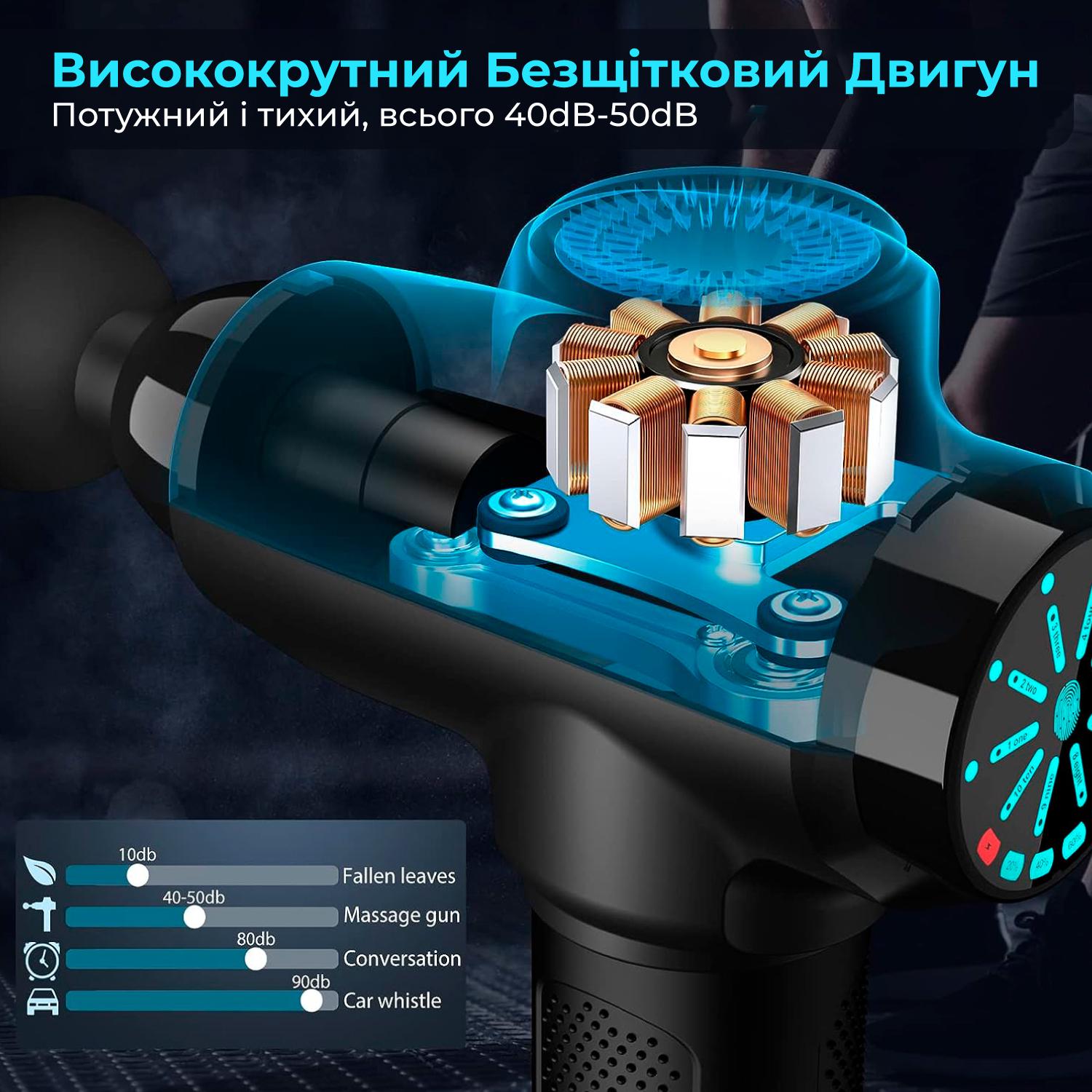 Массажер перкуссионный для тела Highbo XG05 Черный - фото 3