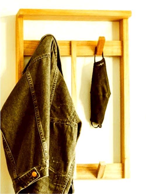 Вешалка для сумок из дерева Грау 2 Карри (ВСУ-205203)