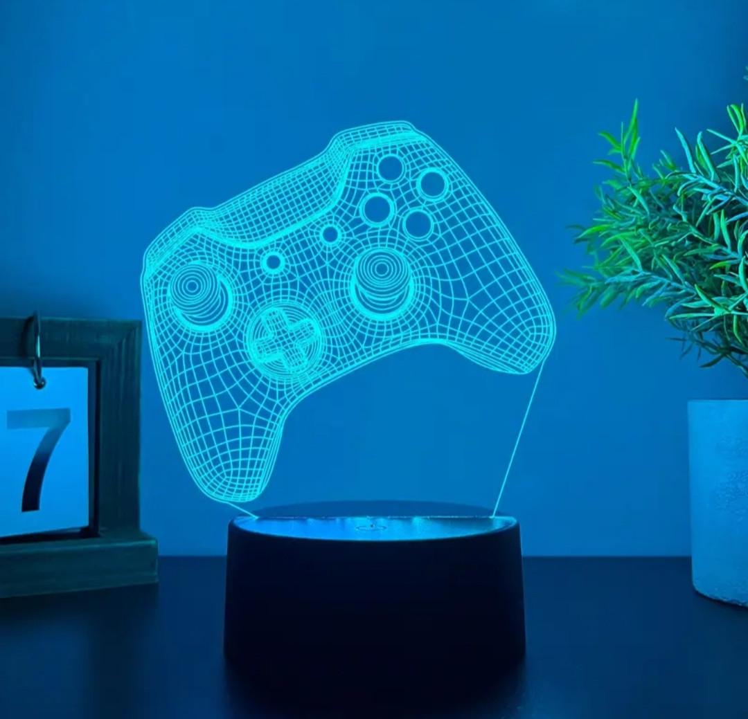 Нічник LED Геймпад 3D зі змінною підсвіткою (2691742368) - фото 4 Нічник LED Геймпад 3D зі змінною підсвіткою (2691742368) - фото 4