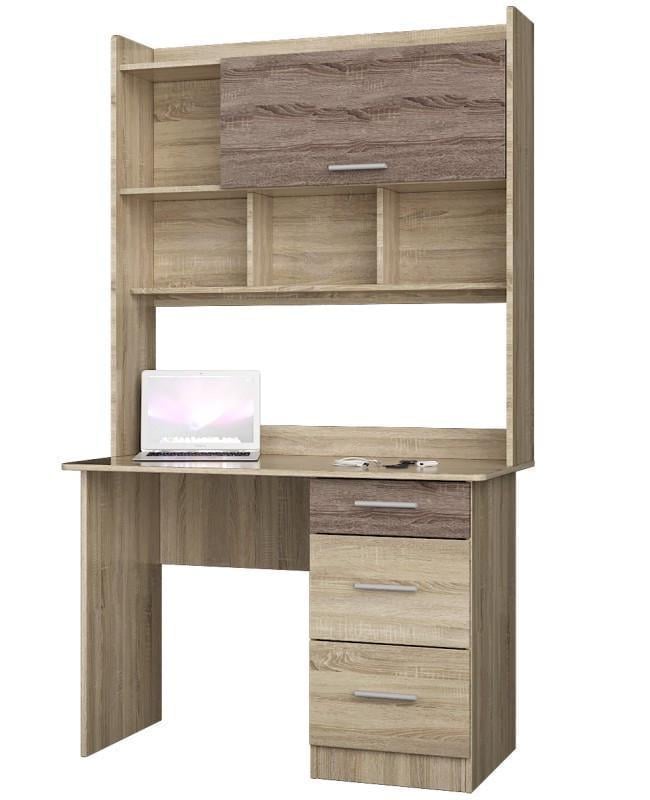 Стіл із надбудовою Еверест Школяр-4 Сонома/Трюфель (е-20078) Стіл із надбудовою Еверест Школяр-4 Сонома/Трюфель (е-20078)