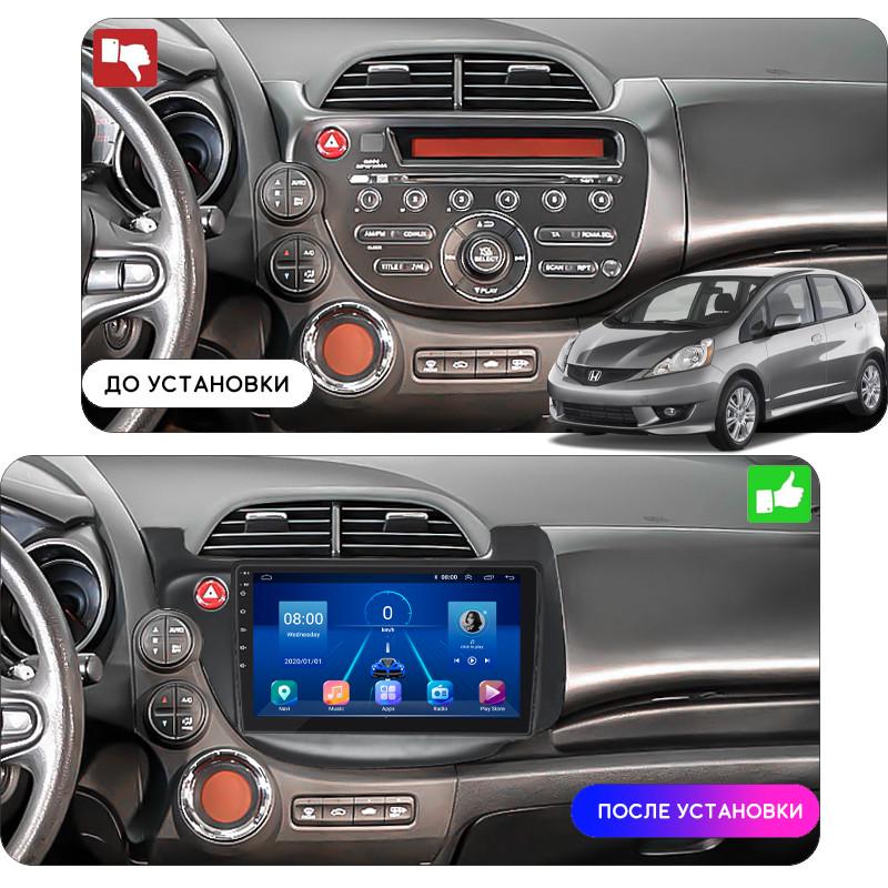 Магнитола штатная 10" Lesko для Honda Jazz II 2011-2014 4/64Gb/ 4G/ Wi-Fi/CarPlay - фото 3