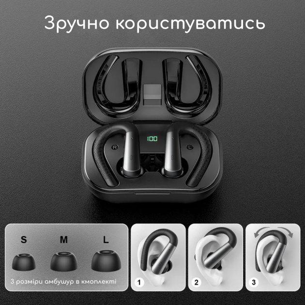 Навушники Bluetooth New Bee X13 Black (11338215) - фото 10