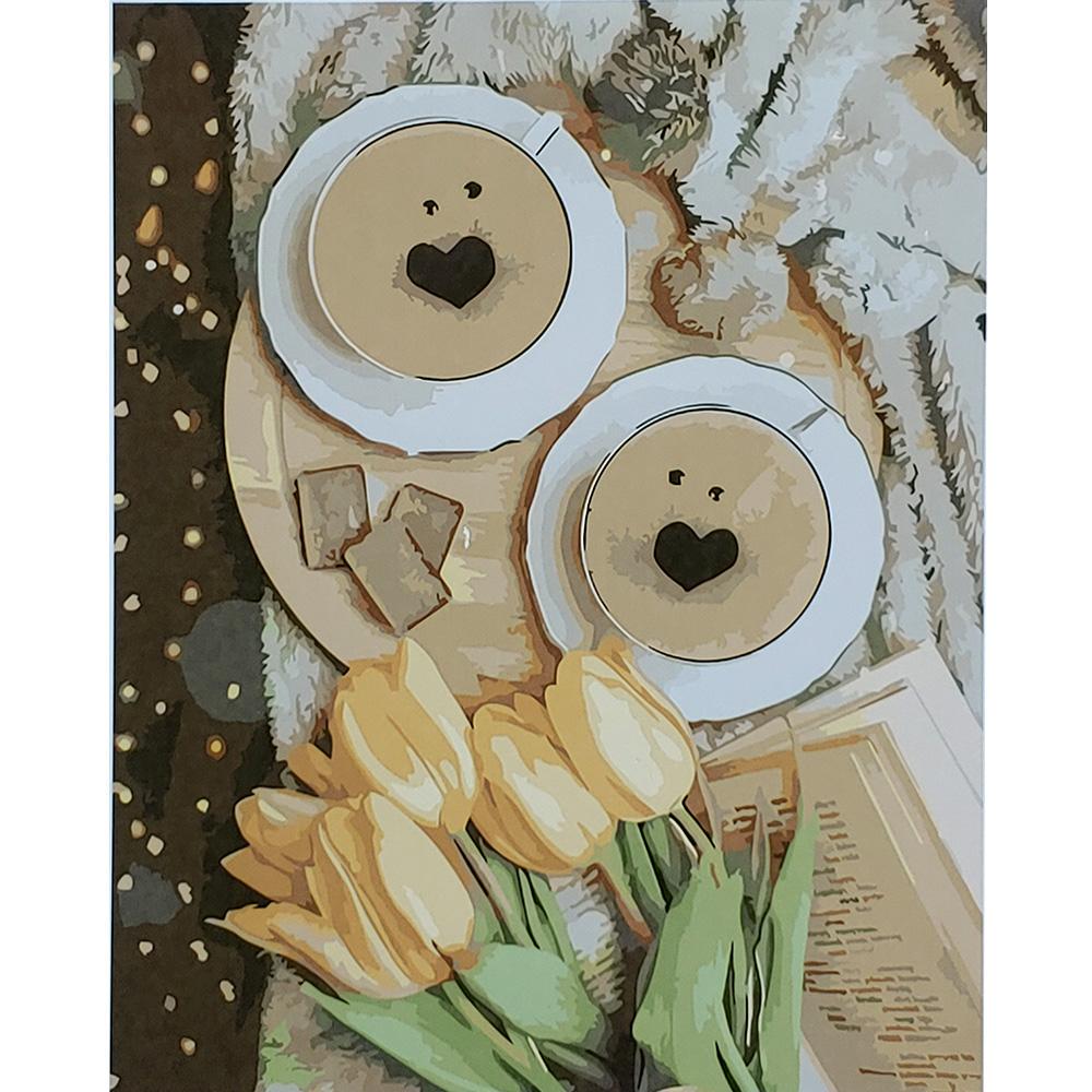 Картина за номерами Strateg Преміум Тюльпановий сніданок 40x50 см (SY6907) Картина за номерами Strateg Преміум Тюльпановий сніданок 40x50 см (SY6907)