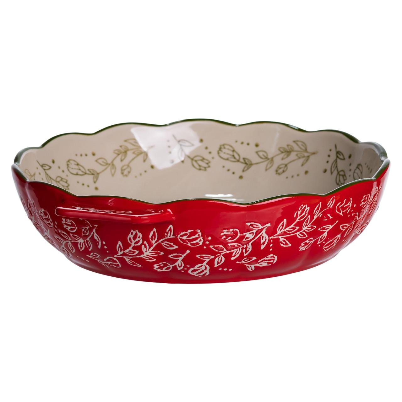 Форма для запікання Vintage кругла з ручками Ø25 см Червоний (HM04-07) - фото 2