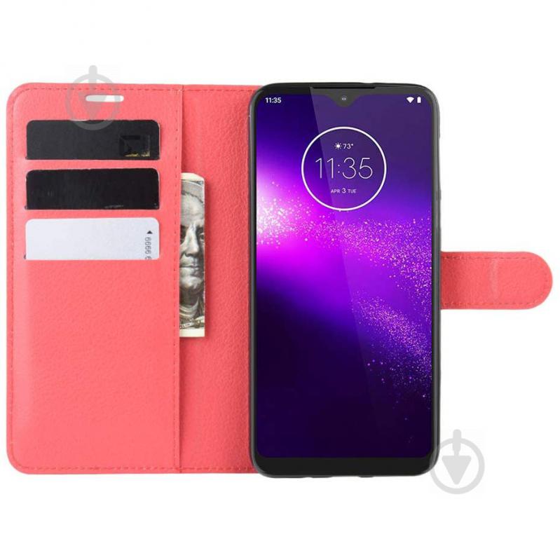 Чехол-книжка Litchie Wallet для Motorola One Macro / Moto G8 Play Red (hub_tkCZ48229) - фото 6