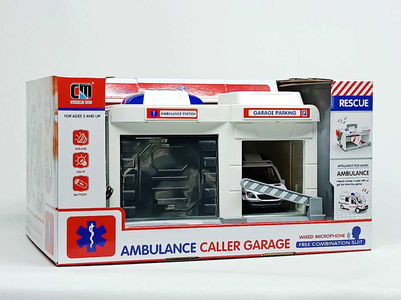 Набор игровой Shantou Гараж скорая помощь с рацией (CLM-556-1)