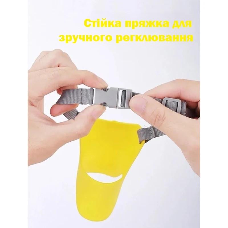 Намордник Утка для собак силиконовый регулируемый с нейлоновым зажимом - фото 6 Намордник Утка для собак силиконовый регулируемый с нейлоновым зажимом - фото 6