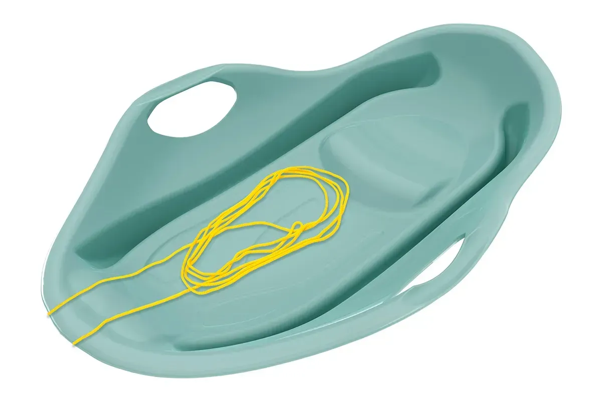 Санки-льодянка ТехноК з пластику з мотузкою 85х56,5х14,5 см Ментоловий (150-98-TH9642TF)