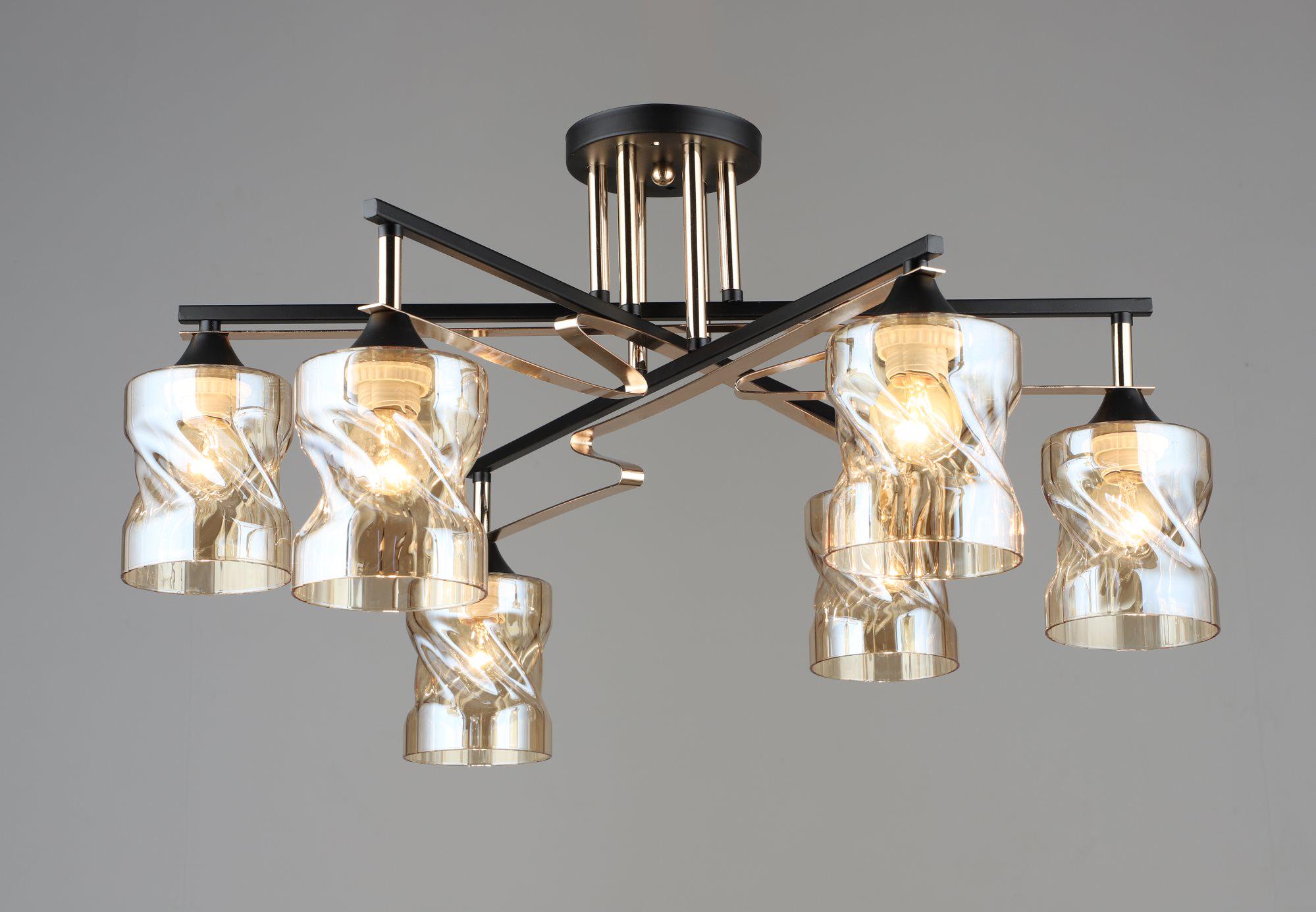 Люстра декоративная Sirius B A4056/6 BK+FGD