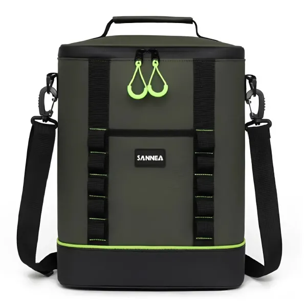 Термосумка туристична тканинна SANNE MOLLE водонепроникна 28х16х33 см см 14 л Сірий (147-107-HP-14-24)