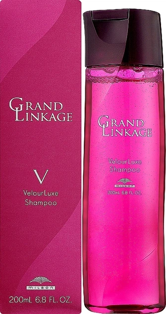 Шампунь для жорсткого і пористого волосся Milbon Grand Linkage Velour Luxe Shampoo 200 мл Шампунь для жорсткого і пористого волосся Milbon Grand Linkage Velour Luxe Shampoo 200 мл