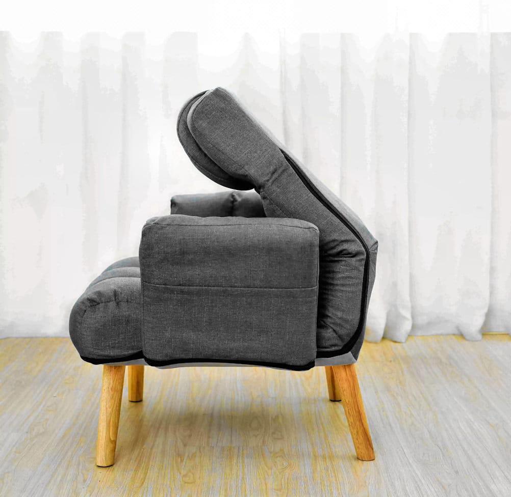 Кресло раскладное Uszak DIOR с подставкой для ног Графитовый (11163572) - фото 6 Кресло раскладное Uszak DIOR с подставкой для ног Графитовый (11163572) - фото 6