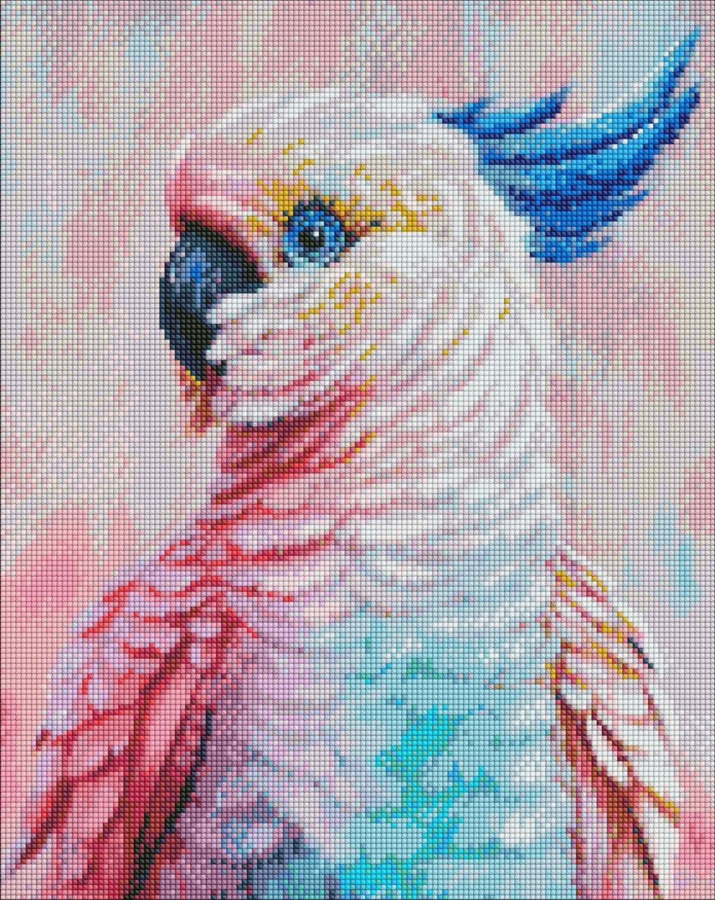 Мозаика алмазная/вышивка Яркий какаду 40x50 см (AMO7462)
