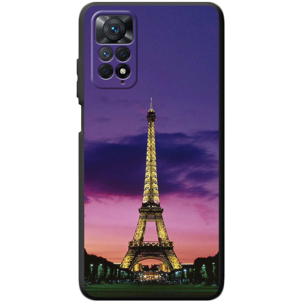 Чохол BoxFace Xiaomi Redmi Note 11 Pro Опівночі в Парижі Чорний силікон (44185-up964-44083)