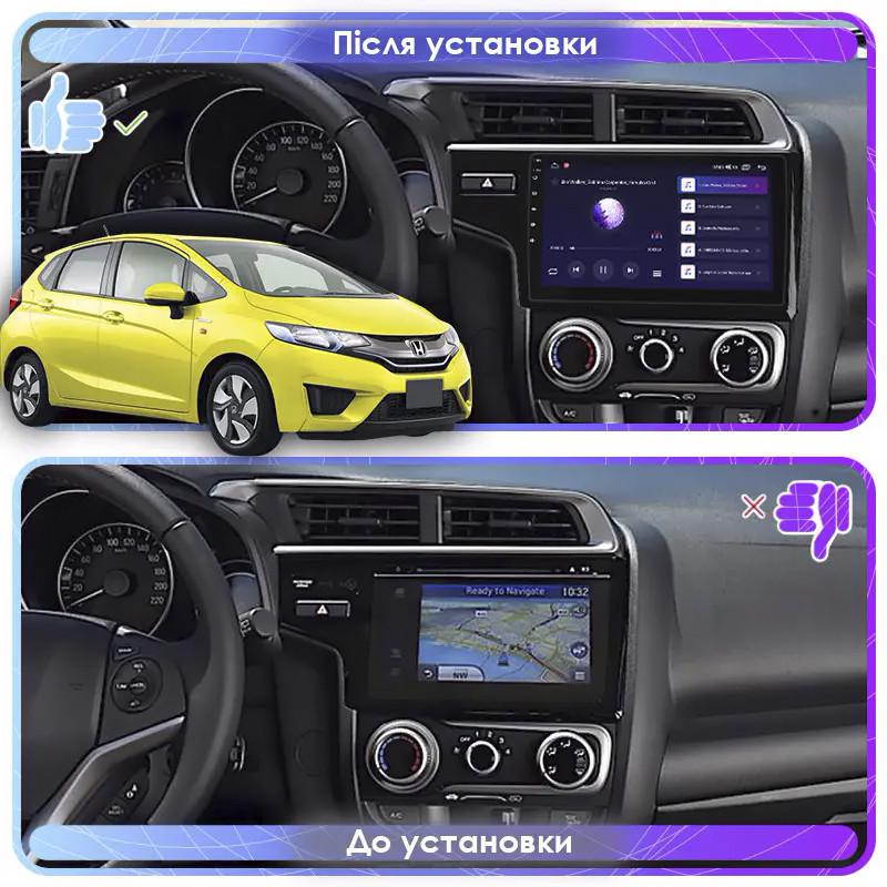 Магнитола штатная Lesko 9" для Honda Fit III 2013-2017 6/128Gb 4G Wi-Fi GPS Top - фото 3