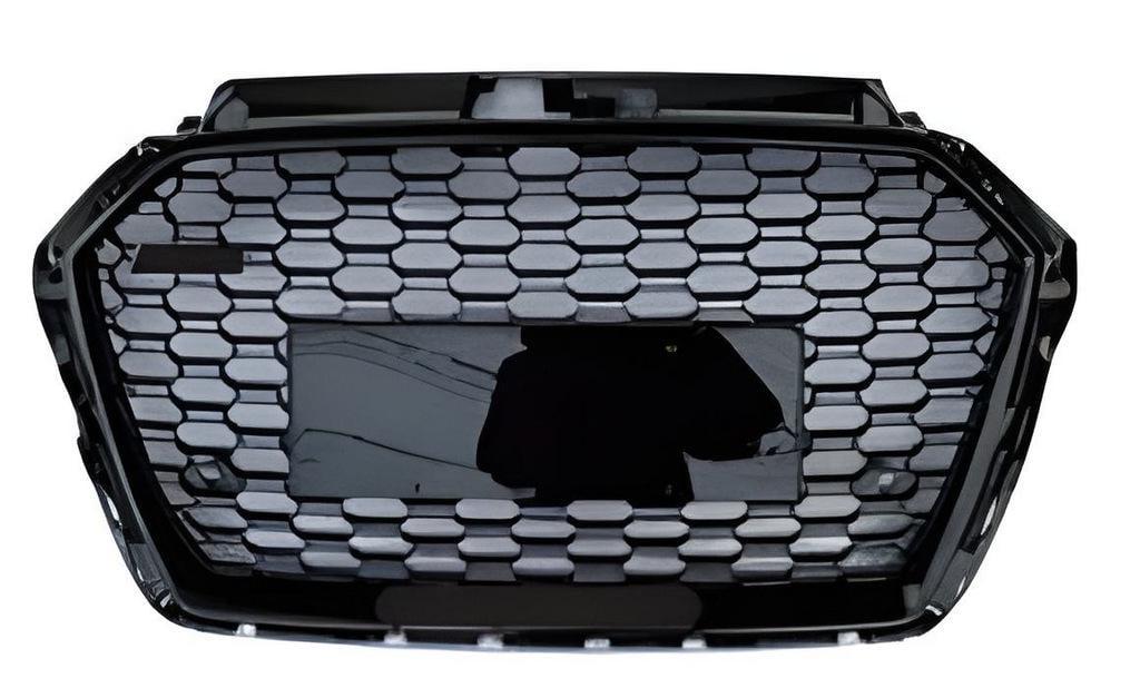Решетка передняя GT Tuning для Audi A3 RS-Style 2012-2020 гг. пластик Черный (26690220)