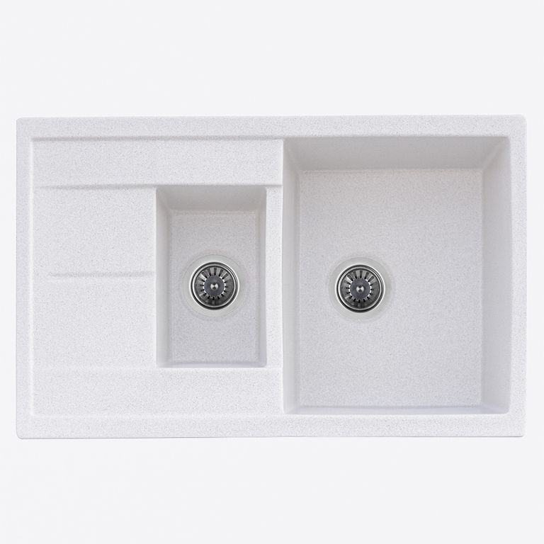 Мойка кухонная Platinum Kessan 7850 Ws Белый в черную точку (353197)