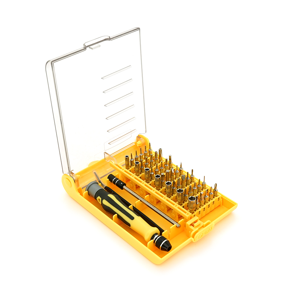 Отвертка с набором насадок и головок 45-in-1 длина держателя 88 мм (YUT_V7428)