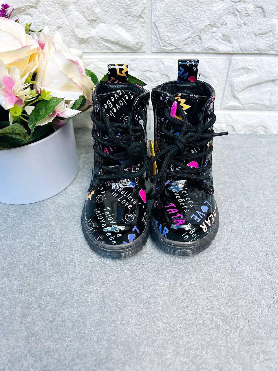 Сапоги для девочки Clibee 1673 р. 25 16,5 см Черный (1673-2) - фото 2