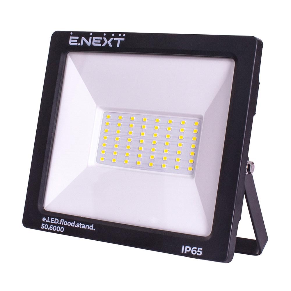 Прожектор LED E.NEXT e.LED.flood.stand.50.6000 50W 220V 4000lm 6000K IP65 170x28x150 мм (l0790004)