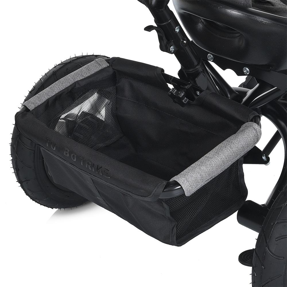 Велосипед триколісний Turbo Trike MT 1006-8 з батьківською ручкою Сірий - фото 12