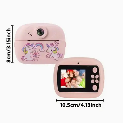 Фотоапарт дитячий з миттєвим друком єдиноріжки Рожевий (FD-121) - фото 12 Фотоапарт дитячий з миттєвим друком єдиноріжки Рожевий (FD-121) - фото 12
