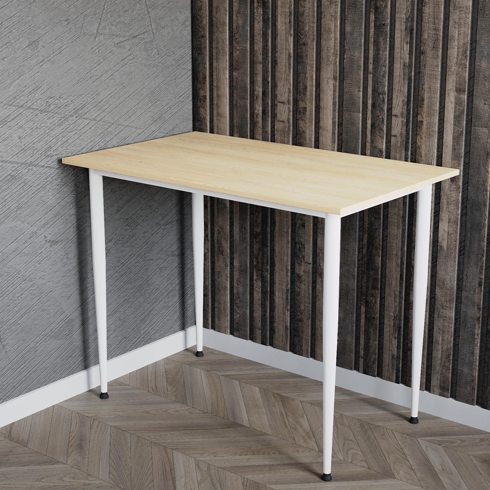 Универсальный стол Prime Ferrum-decor 750x1000x700 Белый металл ДСП Дуб Кремона Торро 16 мм (FRD-107722)