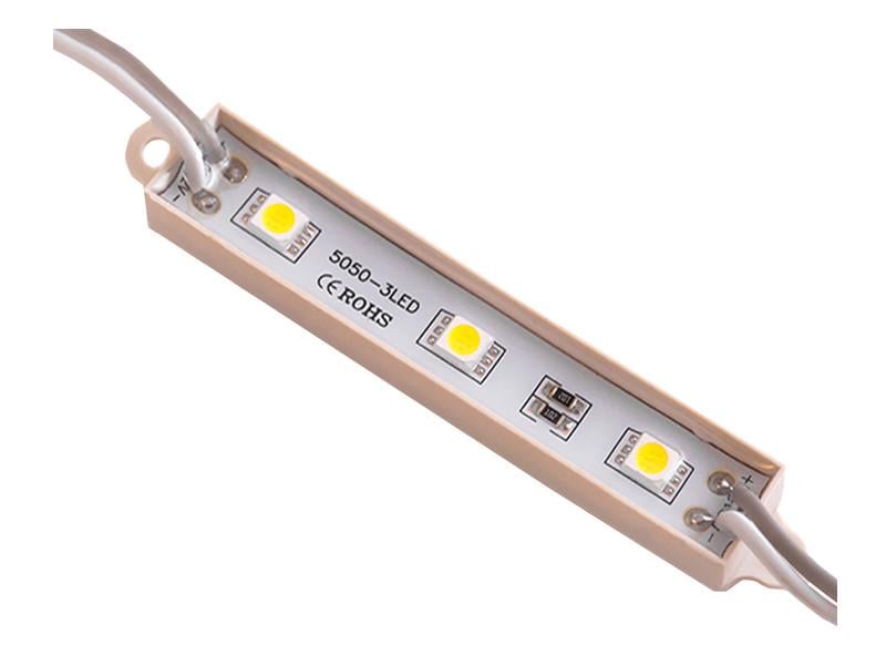Світлодіодний модуль SMD5050 3 LED 24В 0.72Вт IP65 6500К холодний білий (2688)