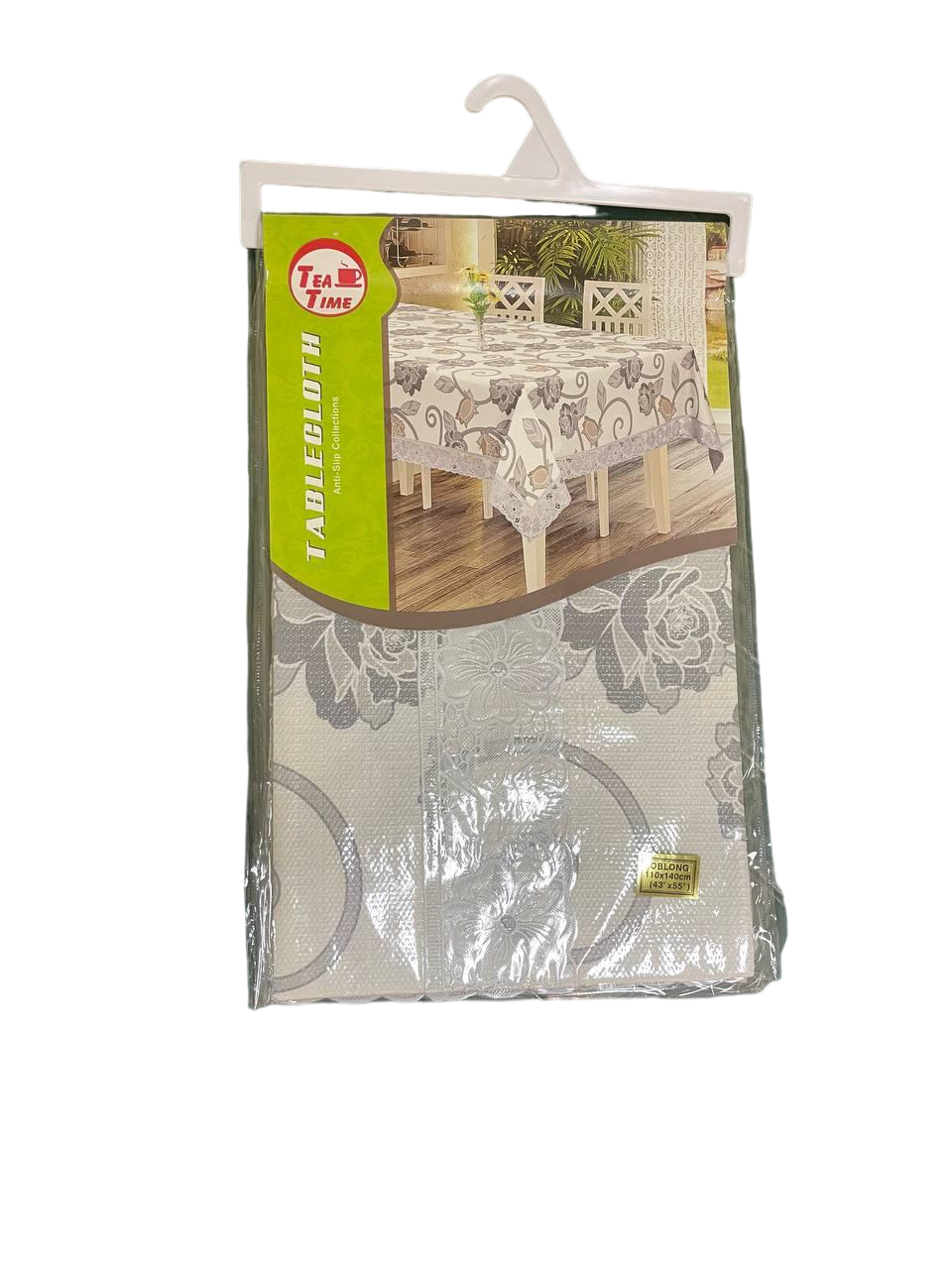 Клеенка на стол Tea Time с кружевом 140x110 см (2352102588)