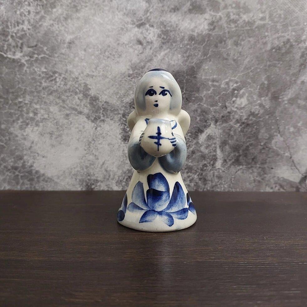 Подсвечник Ангел Бело-голубой (111-02997)