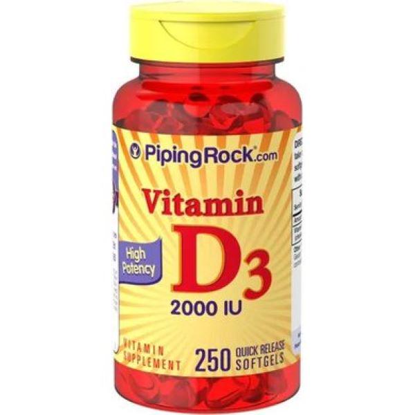 ᐉ Витамин D3 Piping Rock High Potency Vitamin D3 2000 IU 250 Softgels