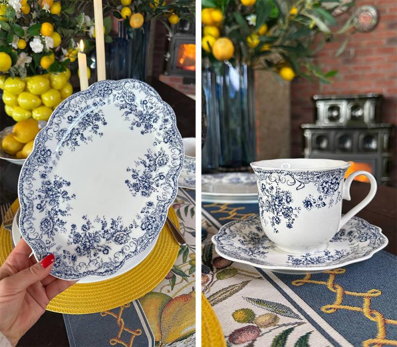 Чашки чайные с блюдцами английская роза фарфоровые на 4 персоны - фото 5 Чашки чайные с блюдцами английская роза фарфоровые на 4 персоны - фото 5