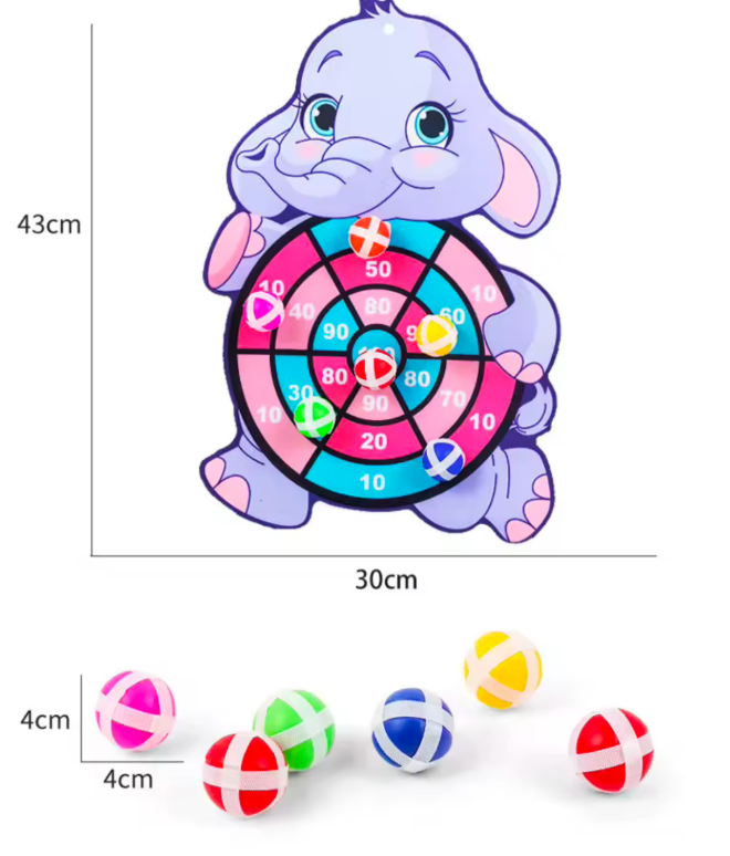 Дартс дитячий кульками на липучках Слон (25) - фото 5