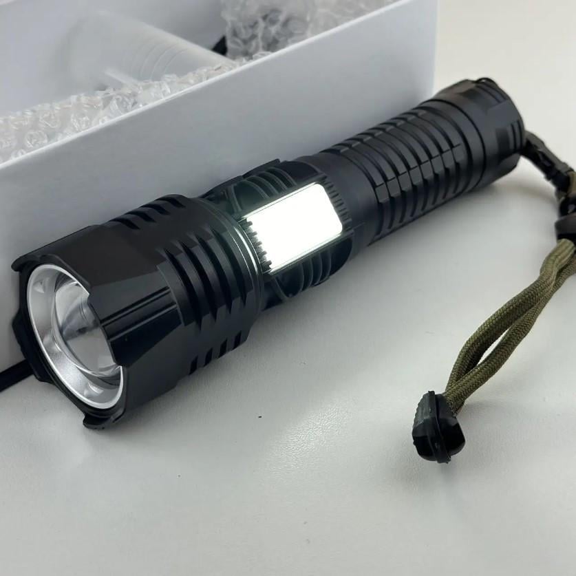 Фонарь ручной BL-A93-GT200+COB white/red/blue Type-C 1x26650 zoom (2388015691) - фото 2 Фонарь ручной BL-A93-GT200+COB white/red/blue Type-C 1x26650 zoom (2388015691) - фото 2